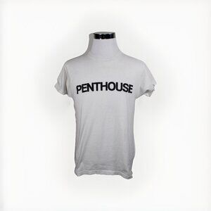 Original Vintage 1970s PENTHOUSE Playboy T-Shirt Editorial Small Single Stitch